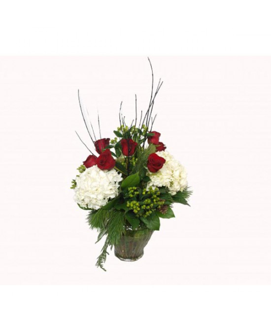 The christmas rose bouquet